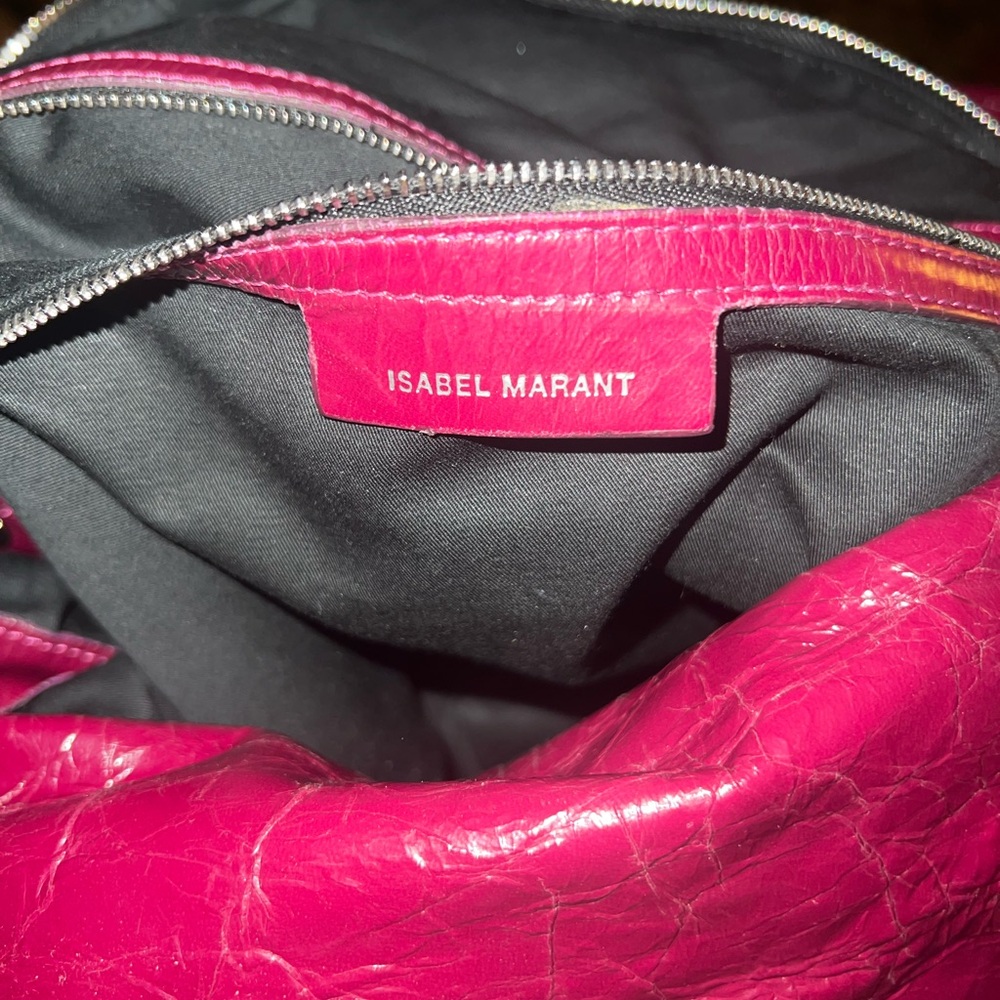 Burgundy Isabel Marant messenger bag - Picture 4 of 5